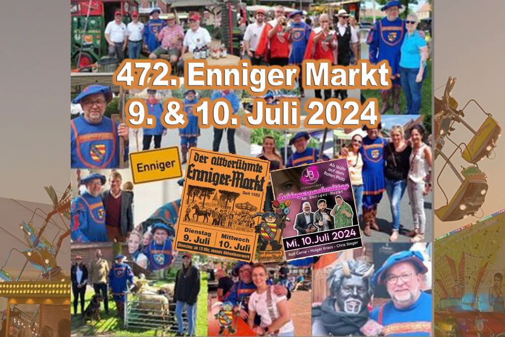 472. Enniger Markt am 9. & 10. Juli 2024